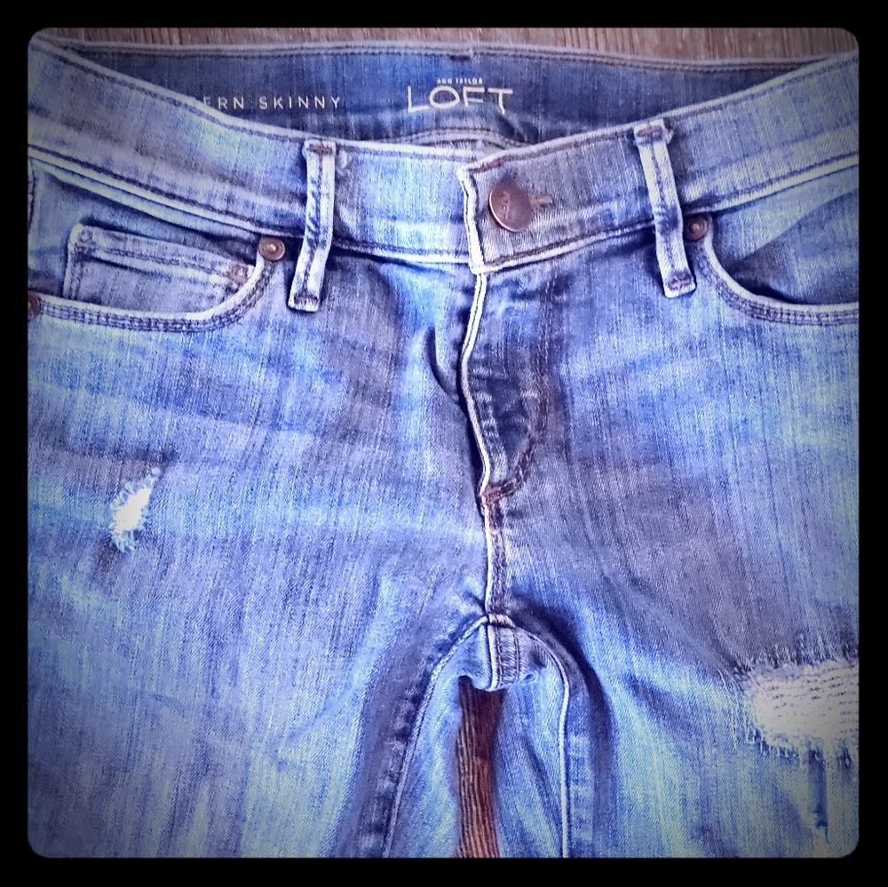Womens Ann Taylor LOFT Jeans Modern skinny Sz 25